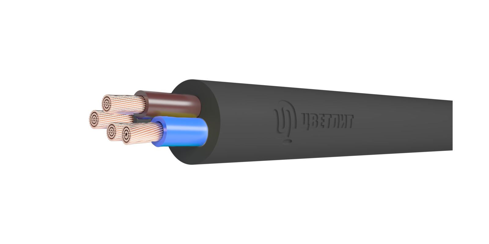 Провод ПВС 4х2.5 черный ТРТС