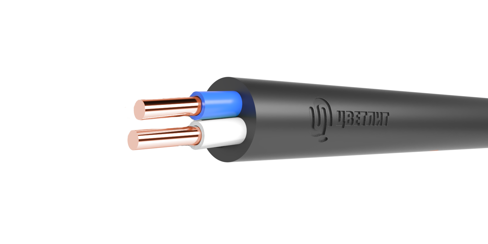 Кабель силовой ВВГнг(А)-LS 2х6ок(N)-0,66 (100 м) ТРТС