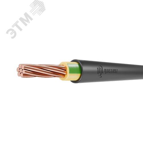 Кабель силовой ППГнг(A)-HF 1х150мк-1 желто зеленыйТРТС - фото 1