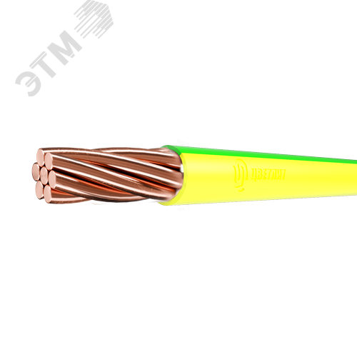 Изображение товара Провод силовой ПуВнг(A)-LS 1х16 зелено-желтый ТРТС (м)