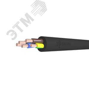 Провод ПВС 4х4+1х4 черный - фото 1