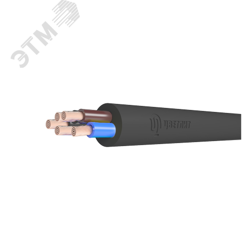 Провод ПВС 5х6 черный ТРТС - фото 1