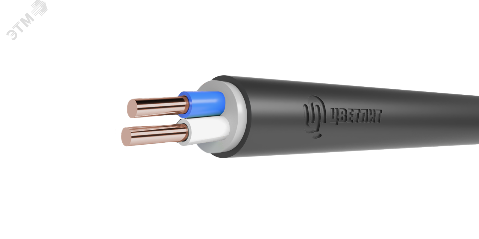 Изображение товара Кабель силовой ВВГнг(А)-LS 2х4ок(N)-0,66 ТРТС для стационарных монтажных работ