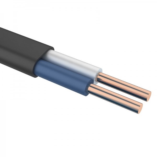 Кабель силовой ВВГ-Пнг(А)-LS 2х1,5 ок (N)-1 ТРТС