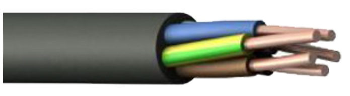 Кабель силовой ВВГнг(А)-LS 5х1,5 ок (N, РЕ)-0,66 ТРТС