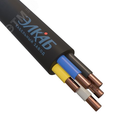 Кабель силовой ВВГнг(А)-LSLTx 5х2,5 ок (N,PE) - 1 кВ ТРТС - фото 1