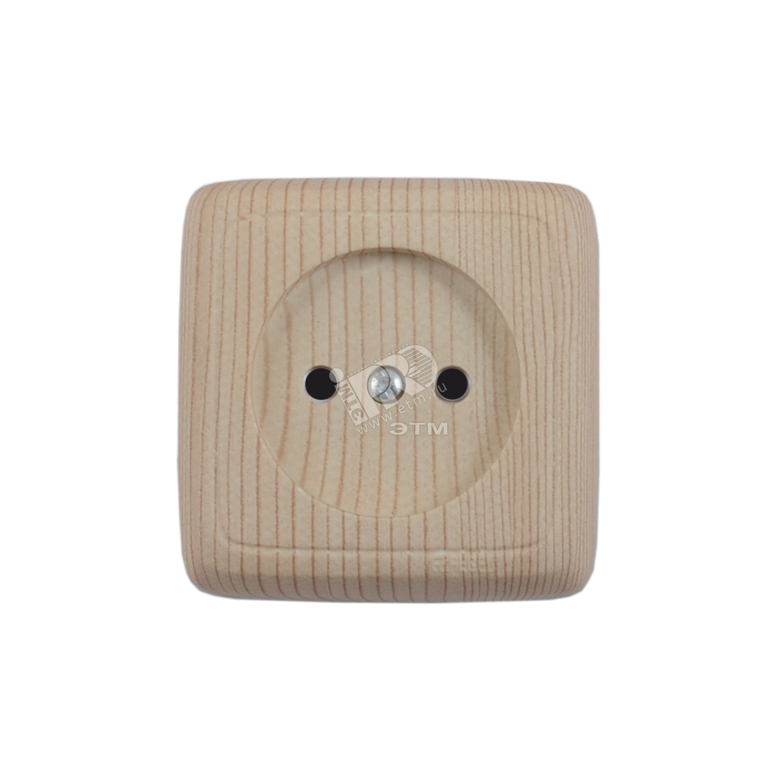 Изображение товара Розетка наружная с изоляционной пластиной сосна 16A Alfa