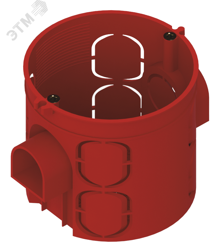 Изображение товара Коробка установочная СУ 60х60мм пластм.сборная винты (инд.уп.) (шт)