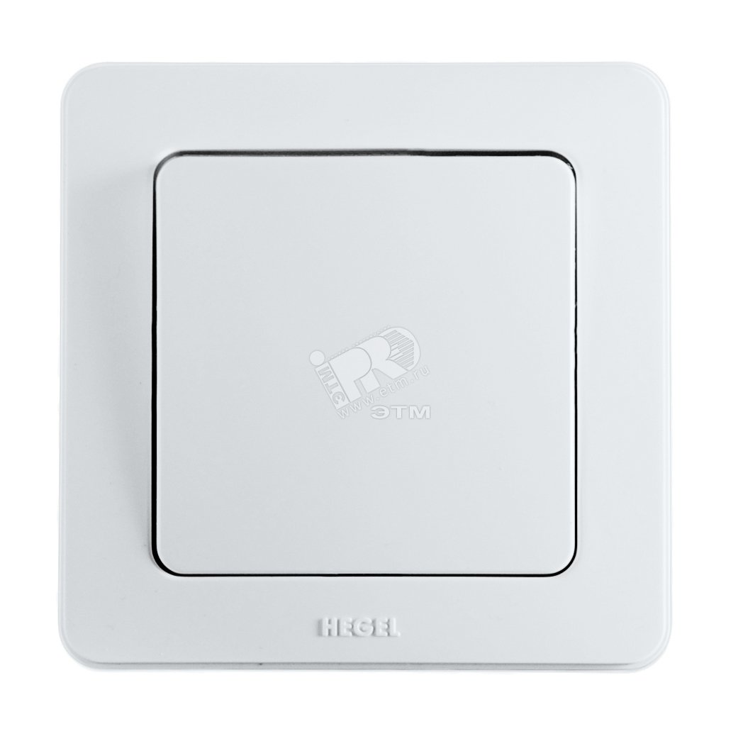 Изображение товара Выключатель одноклавишный скрытый белый серии MASTER HEGEL 10А