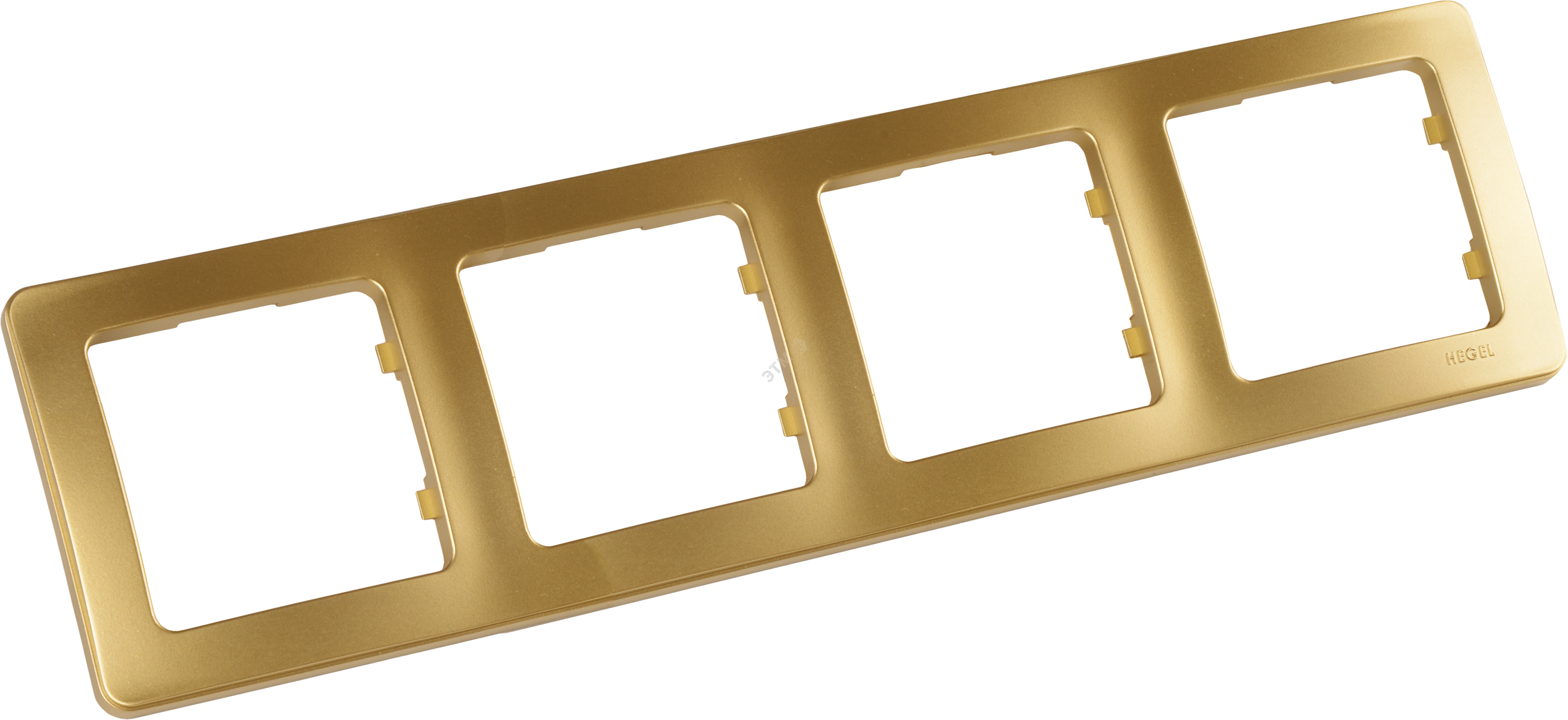 Изображение товара MASTER Рамка на 4 поста, золото, пластик, скрытый монтаж, IP20, серия Master