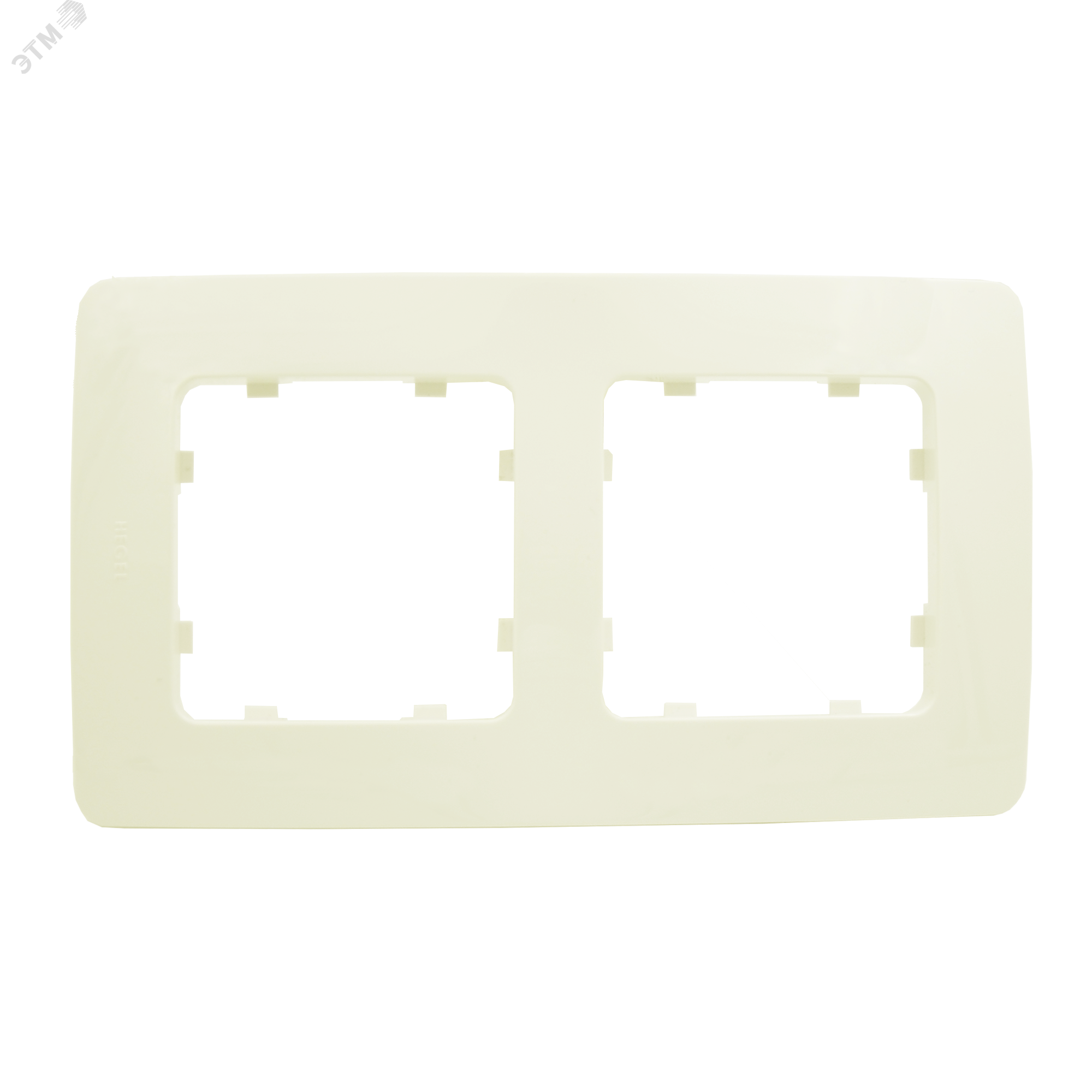 Изображение товара Рамка двухместная, скрытой установки, цвет слоновая кость (шт)