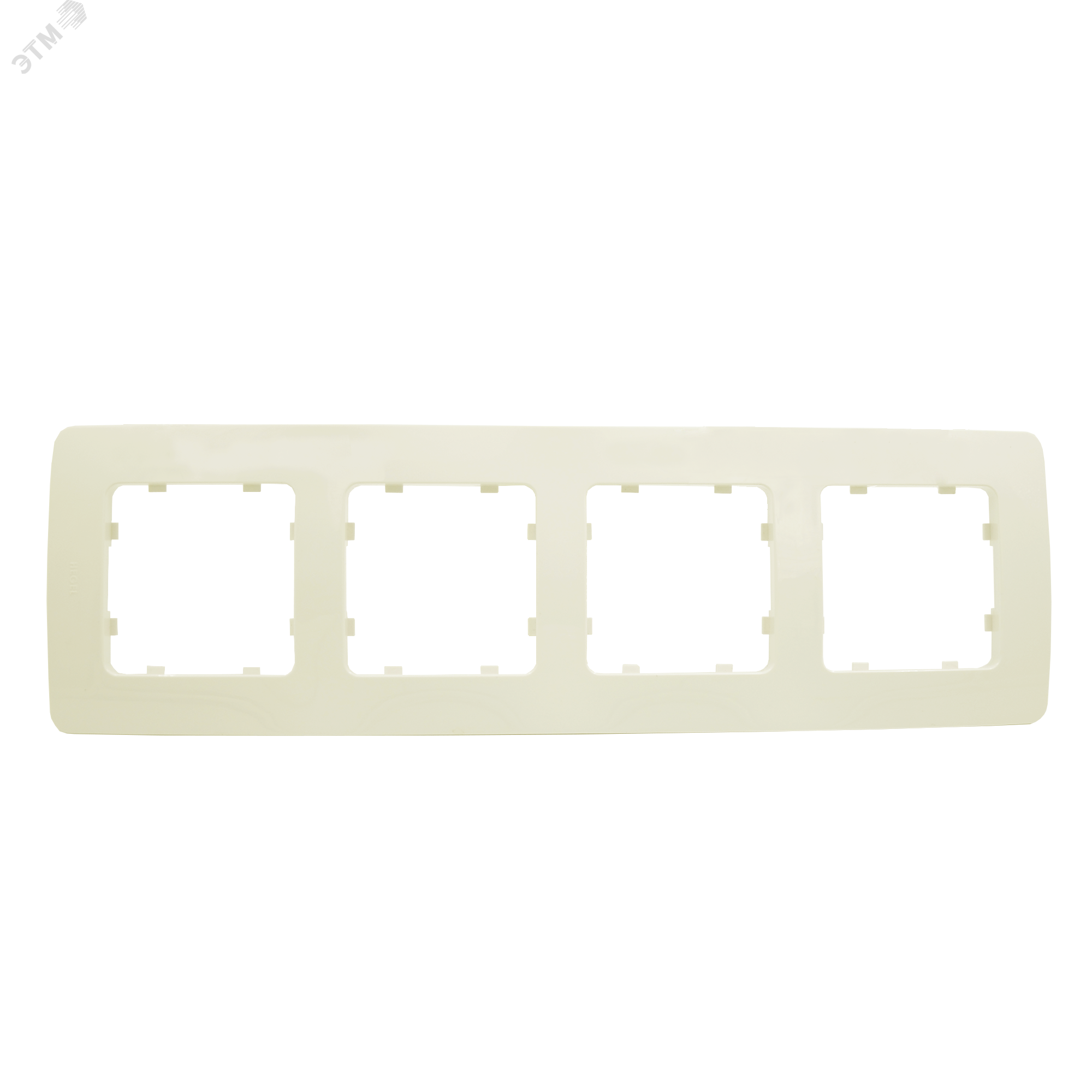 Изображение товара Рамка четырехместная скрытой установки слоновая кость серия Master HEGEL