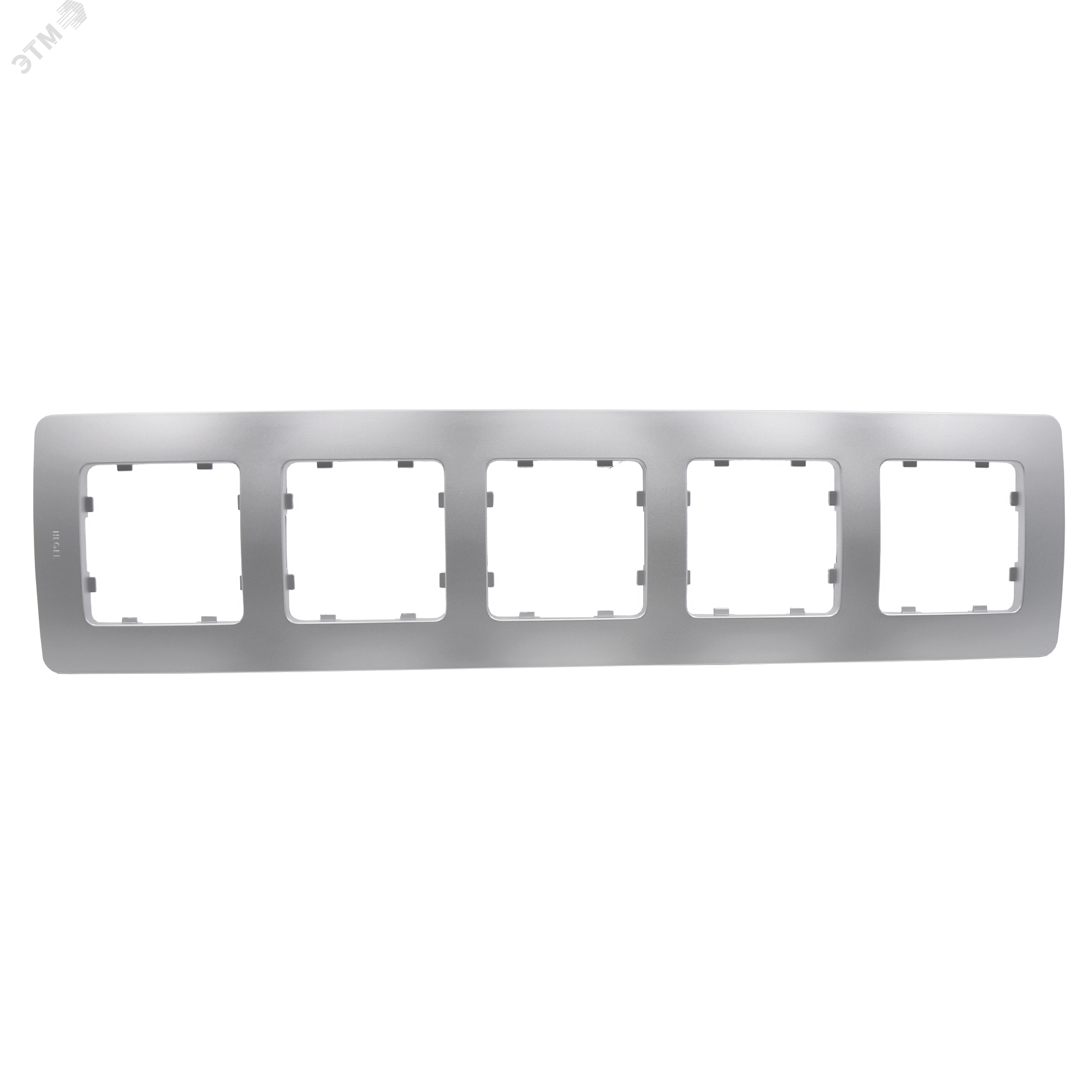 Изображение товара Рамка пятиместная, скрытой установки, цвет серебро (шт)