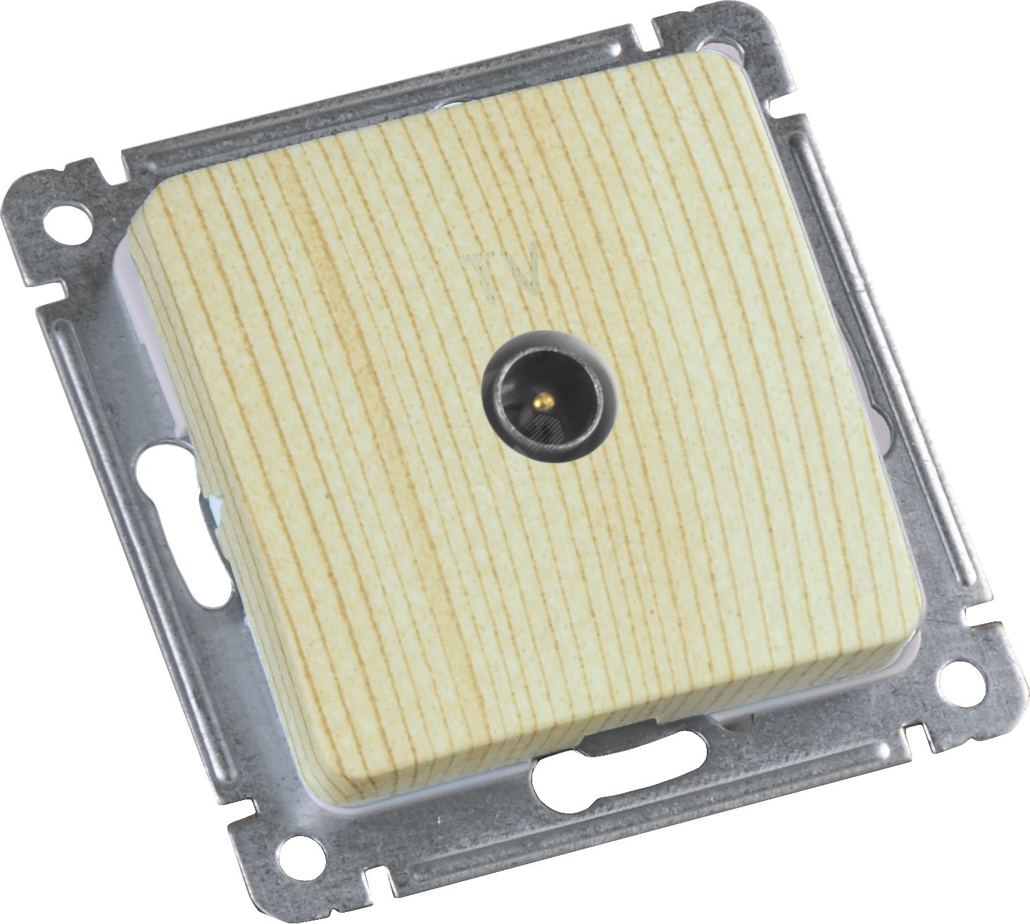 Изображение товара MASTER Розетка телевизионная оконечная скрытой установки, в рамку, сосна (шт)