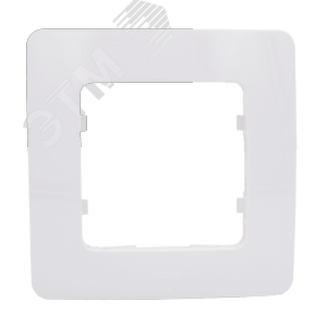 Изображение товара Рамка одноместная, скрытой установки, цвет белый (шт)