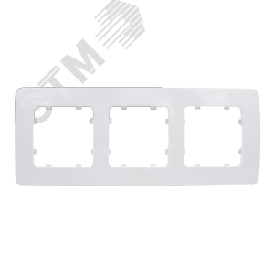 Изображение товара Рамка трехместная, скрытой установки, цвет белый (шт)