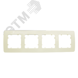 Изображение товара Рамка четырехместная, скрытой установки, цвет слоновая кость (шт)