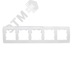 Изображение товара Рамка пятиместная, скрытой установки, цвет белый (шт)