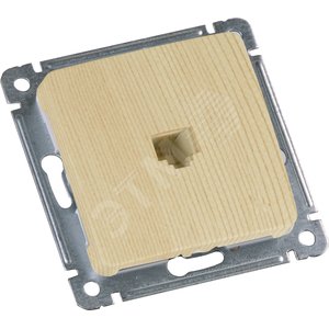 Изображение товара MASTER Розетка телефонная скрытой установки, в рамку, сосна (шт)