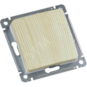 Изображение товара Выключатель одноклавишный, скрытой установки, в рамку, сосна (шт)