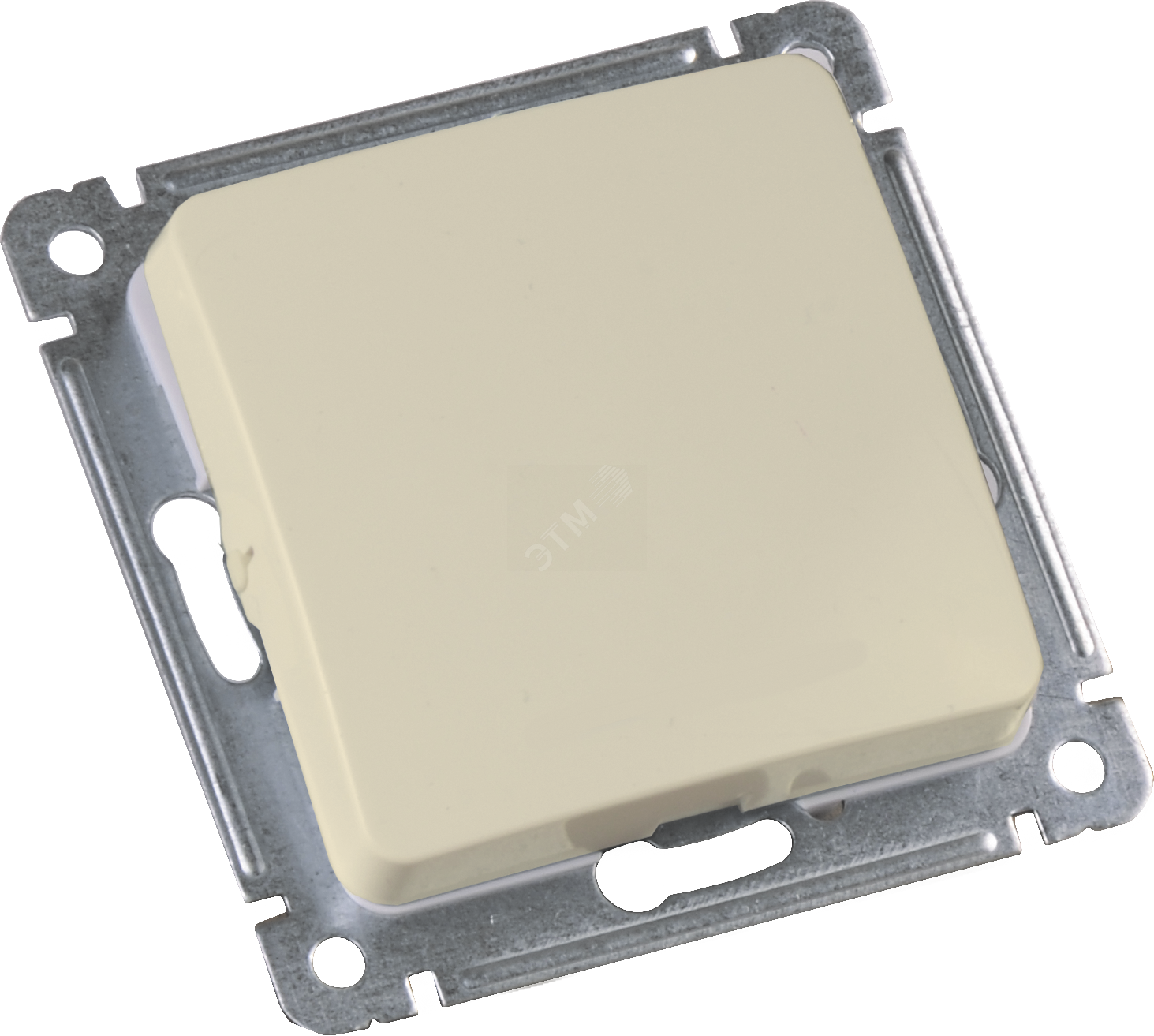 Изображение товара Выключатель одноклавишный скрытой установки серия Master HEGEL бежевый