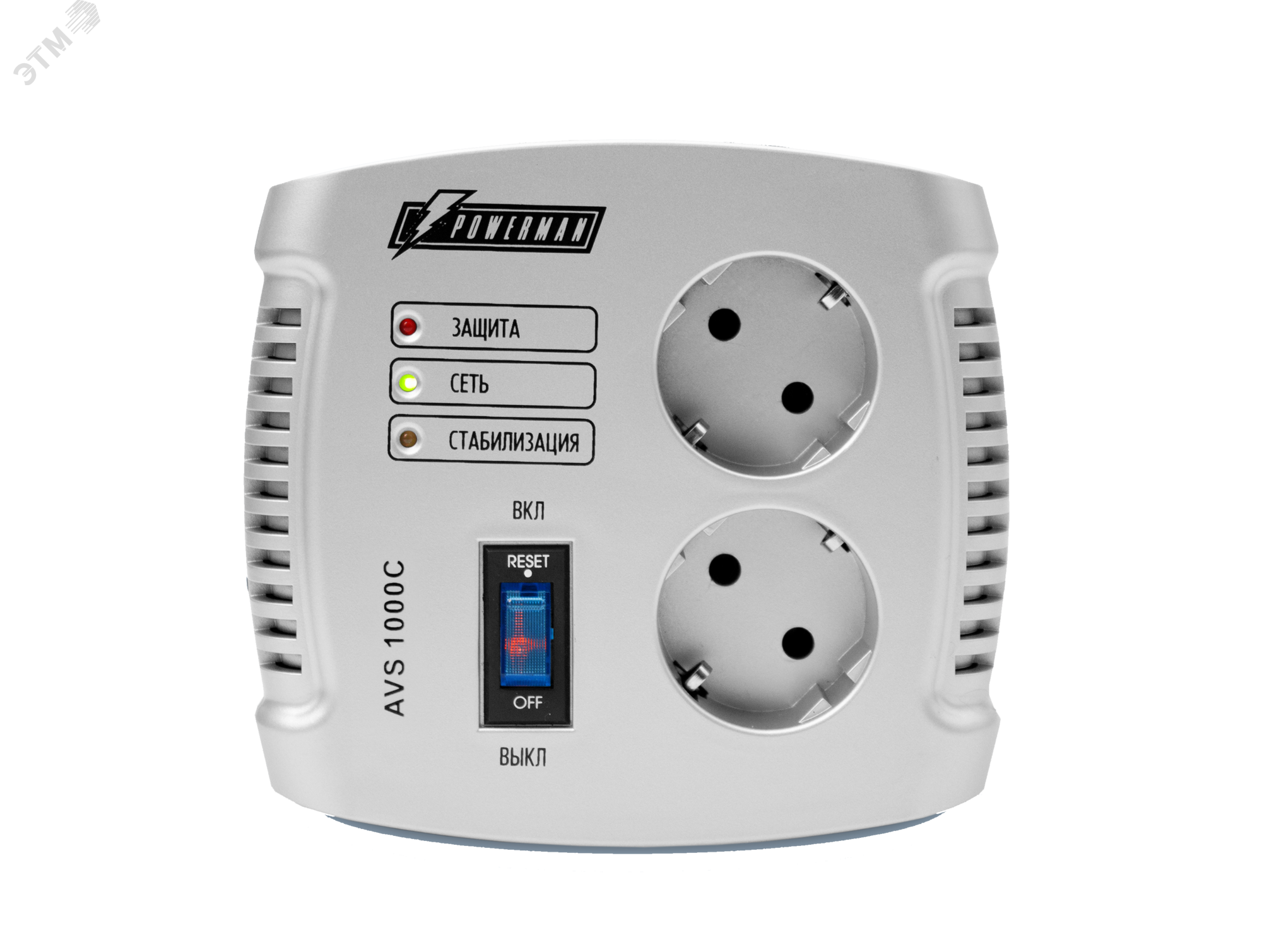 Изображение товара Стабилизатор напряжения Powerman AVS 1000C с сетевым фильтром