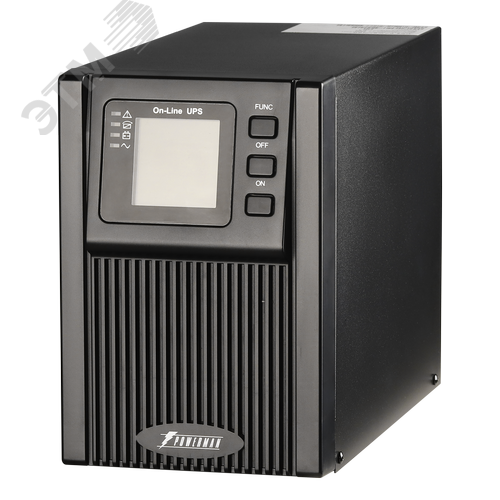 Изображение товара Источник бесперебойного питания Online, 1000 ВА/900 Вт, 1Ф/1Ф, Tower, с АКБ 2х12В 9 Ач, USB, RS 232, SNMP, EPO, ЖК-дисплей, Schuko x 2 (шт)