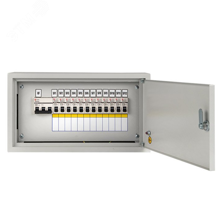 Щит осветительный ОЩВ  с автоматическими выключателями 3P 1x63A 1P 12x16A oshv-63-12 EKF - превью 2