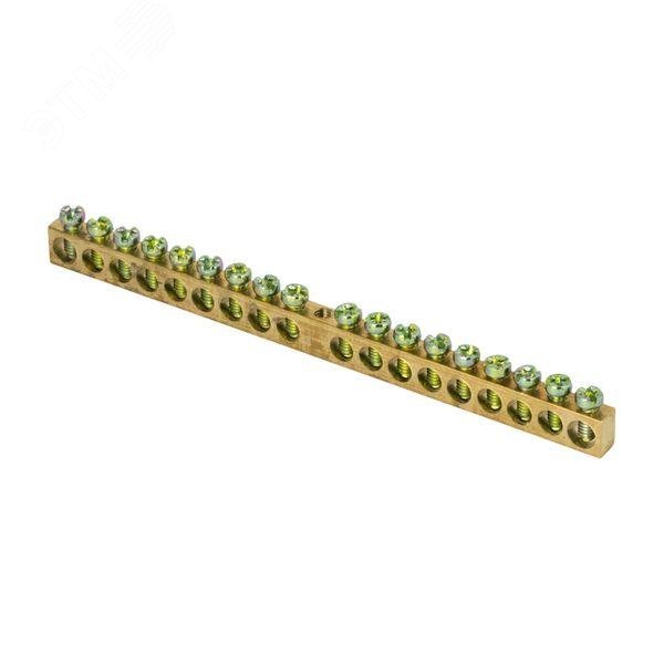 Изображение товара Шина PEN ноль-земля 6х9мм 18 отверстий латунь от EKF PROxima