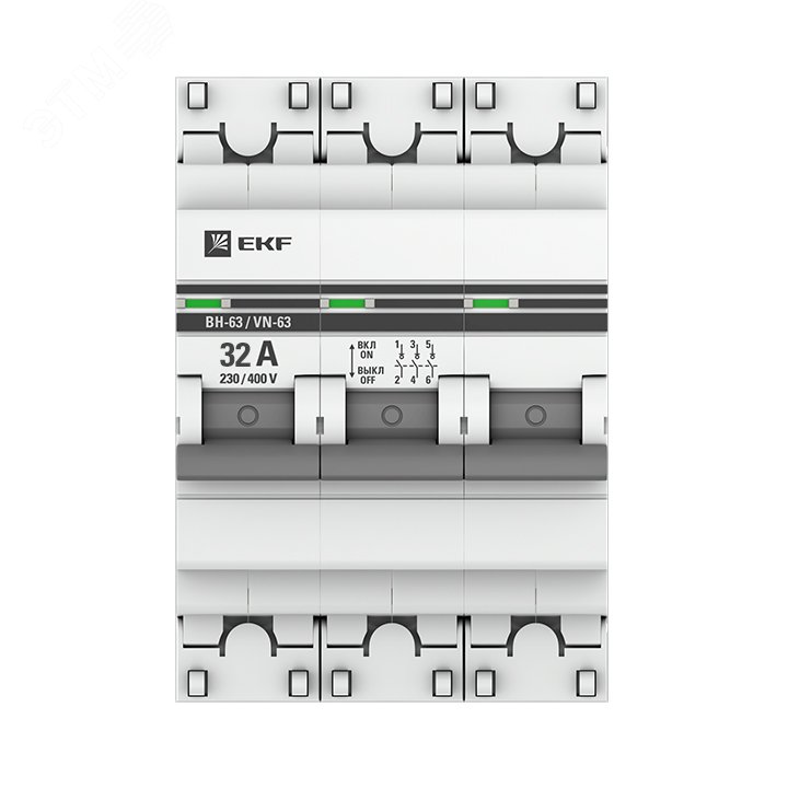 Выключатель нагрузки 3P 32А ВН-63 PROxima SL63-3-32-pro EKF - превью 2