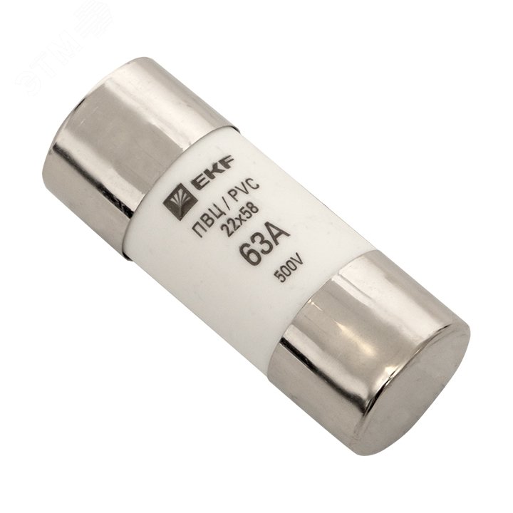 Изображение товара Плавкая вставка цилиндрическая ПВЦ 22х58 63А PROxima для защиты электросетей