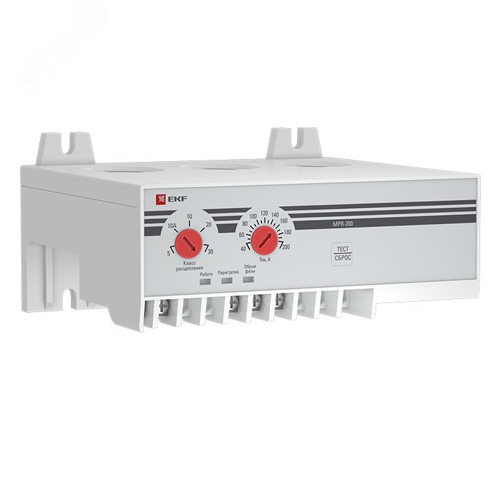 Изображение товара Реле защиты двигателя MPR 200А PROxima EKF для трехфазных асинхронных электродвигателей