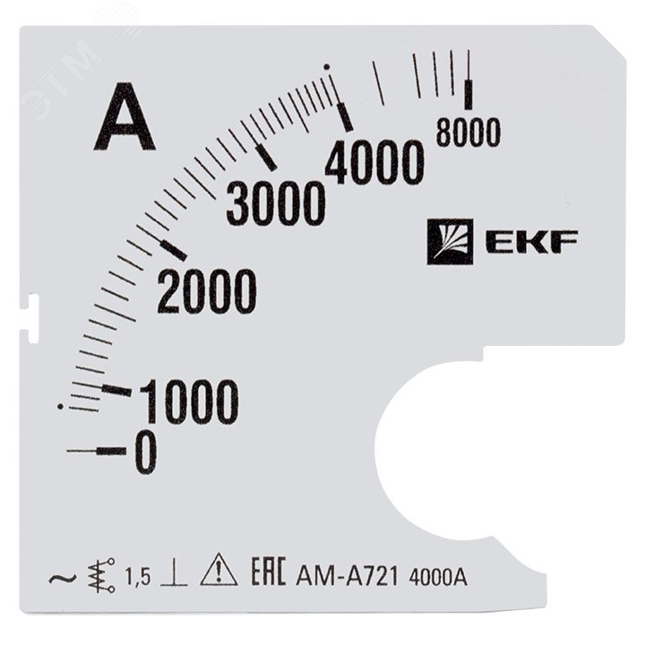 Шкала сменная для A721 4000/5А-1,5 PROxima s-a721-4000 EKF - превью 2