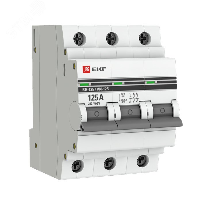 Выключатель нагрузки 3п ВН-125 125А PROxima SL125-3-125-pro EKF - превью