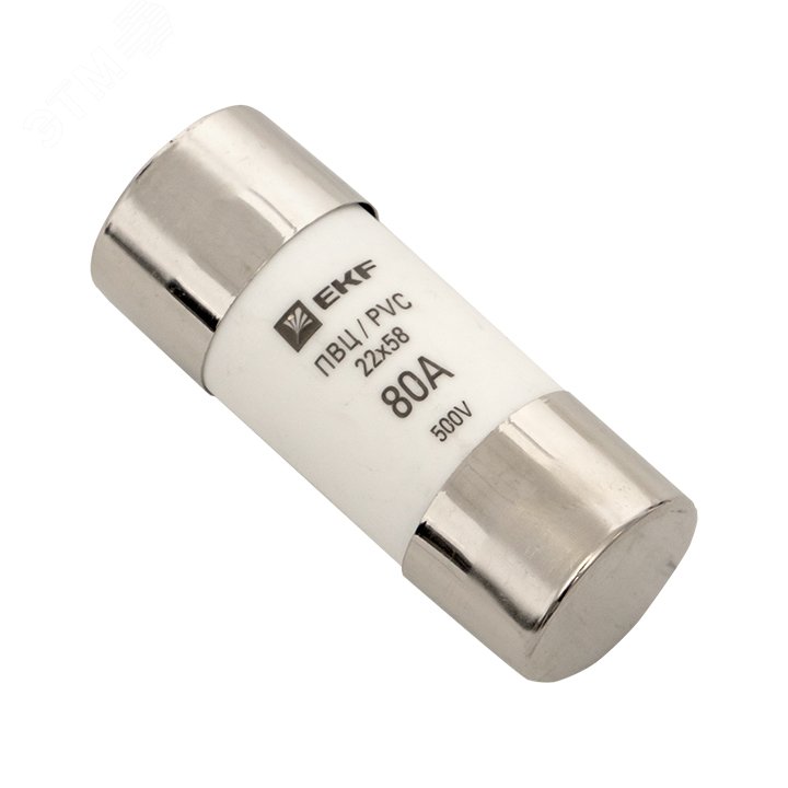 Изображение товара Вставка плавкая цилиндрическая ПВЦ 22х58 80А EKF