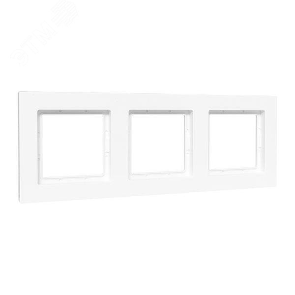Изображение товара Эпика Рамка 3-местная IP44 белый пластик EKF