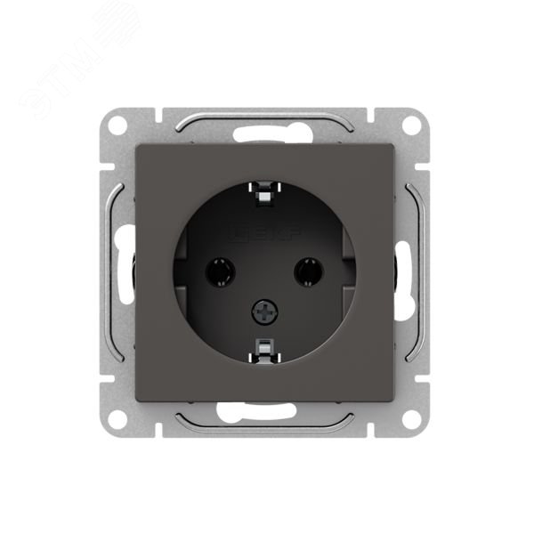 Изображение товара Механизм розетки 16А с заземлением без шторок мокко Эпика EKF