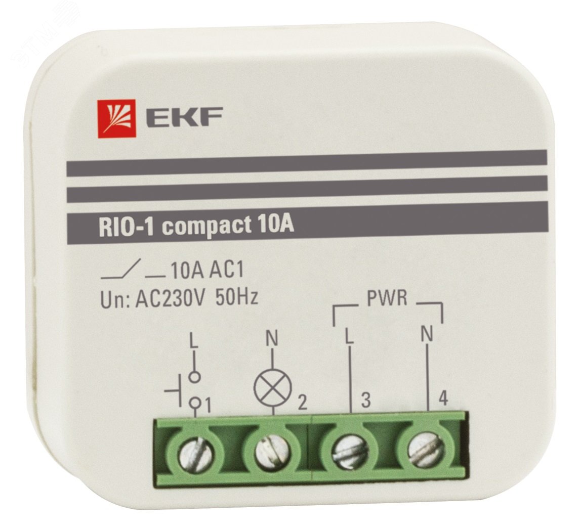 Реле импульсное RIO-1 compact 10А PROxima rio-1k-10 EKF - превью 2