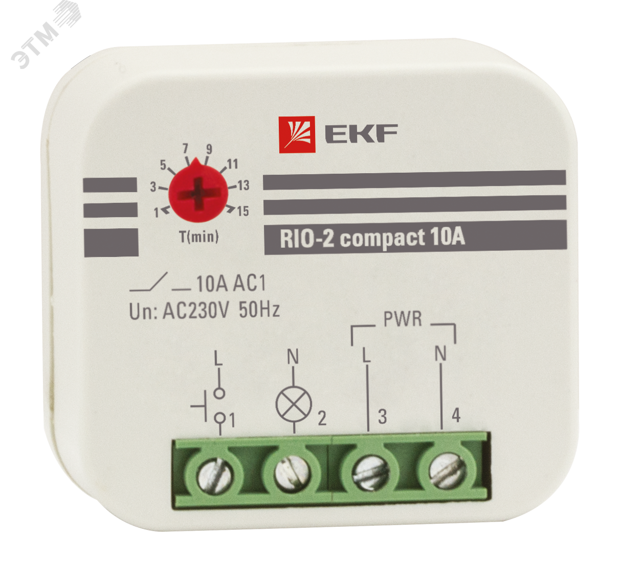 Реле импульсное RIO-2 compact 10А PROxima rio-2k-10 EKF - превью 2