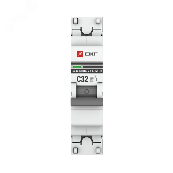 Автоматический выключатель 1P 32А (C) 6кА ВА 47-63 DC PROxima mcb4763-DC-1-32C-pro EKF - превью 2