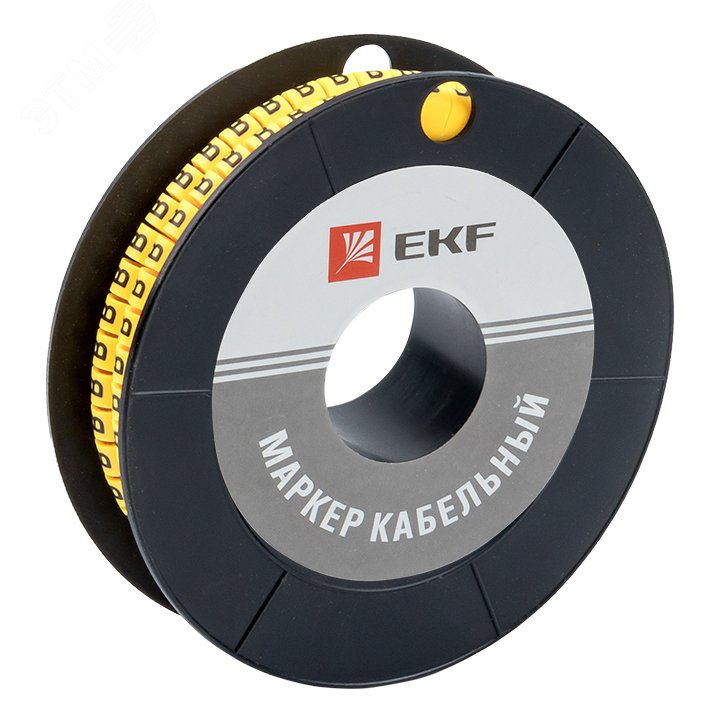 Маркер кабельный 6.0кв.мм B (350ед) (ЕС-3) plc-KM-6-B EKF - превью