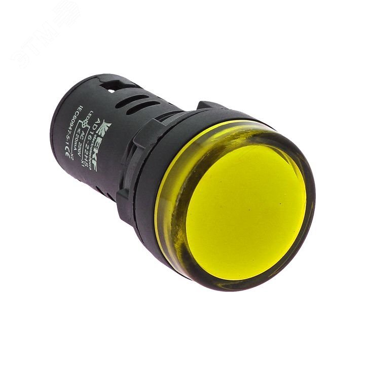 Лампа AD16-22HS LED матрица 22мм жёлтый ledm-ad16-o EKF - превью