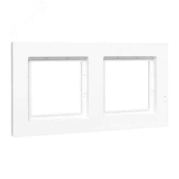 Изображение товара Эпика Рамка 2-местная IP44 белый пластик EKF