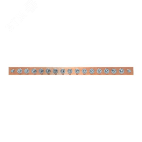 Изображение товара Главная заземляющая шина с изоляторами на 15 подключений ГЗШ-15 Сu EKF