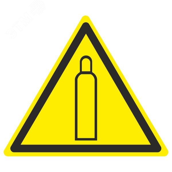 Изображение товара Знак W 19 ''Газовый баллон'' 150х150х150 мм, пластик ГОСТ Р 12.4.026-2001 (шт)