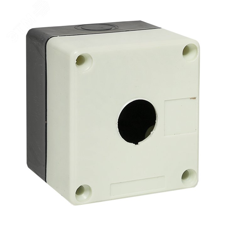 Корпус кнопочный 1 кнопка КП101 пластиковый белый cpb-101-w EKF - превью