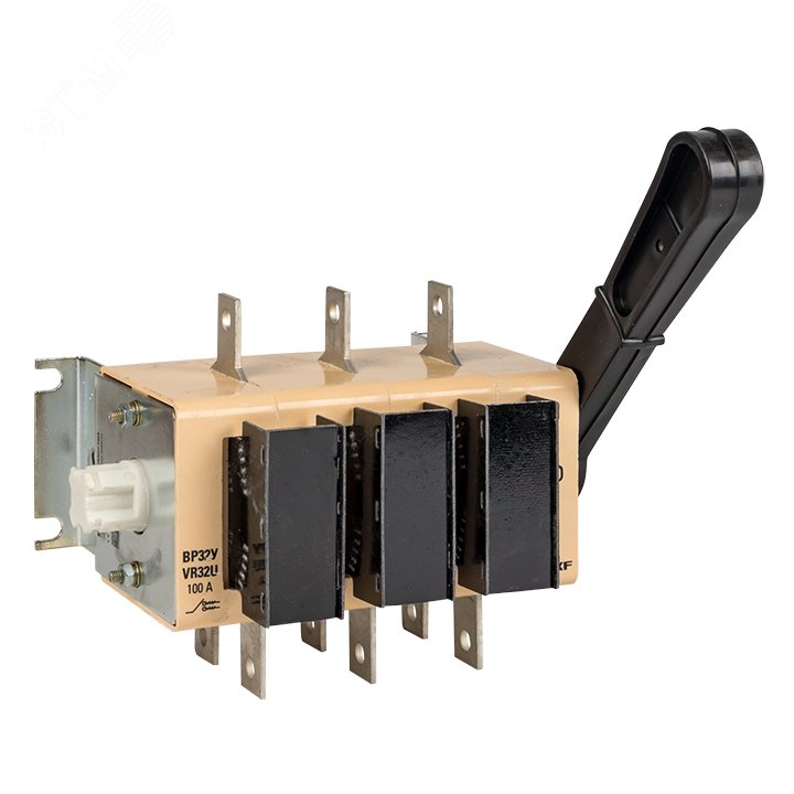 Изображение товара Выключатель-разъединитель ВР32У-31А71220 100А 2 направления с дугогасительными камерами несъемная левая/правая рукоятка MAXima (шт)