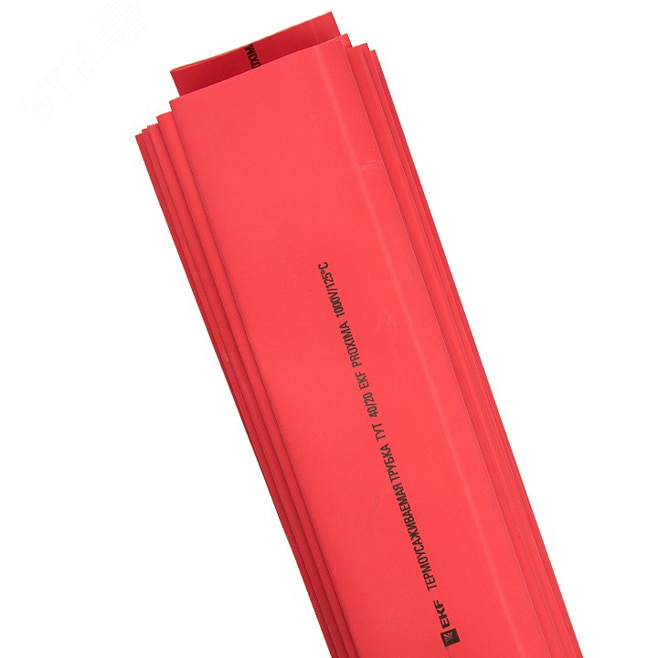Трубка термоусаживаемая ТУТ нг 40/20 красная в отрезках по 1м PROxima tut-40-r-1m EKF - превью 2