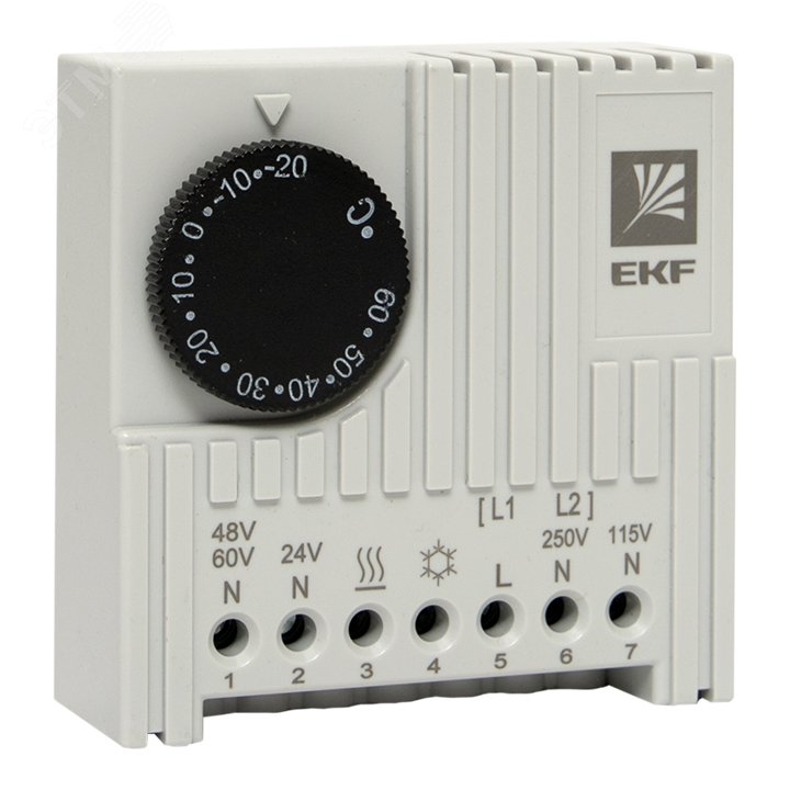 Термостат NO/NC (охлаждение /обогрев) на дин-рейку 5-10A 230В IP20 PROxima thermo-no-nc-din EKF - превью 2