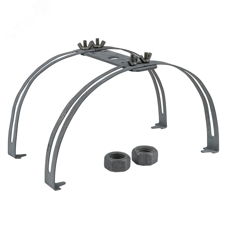 Изображение товара Держатель молниеприемника 1-2 метра на круглый конек двойной PROxima (шт)